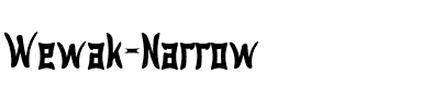 Wewak Narrow Regular.ttf