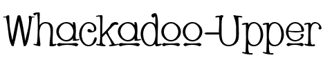 Whackadoo Upper Regular.ttf