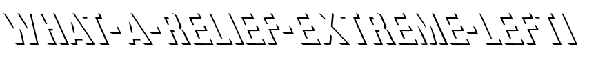 What A-Relief Extreme Lefti Regular.ttf