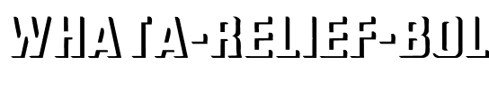 WhatA-Relief Bold Regular.ttf