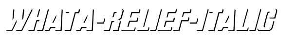 WhatA-Relief Italic Regular.ttf