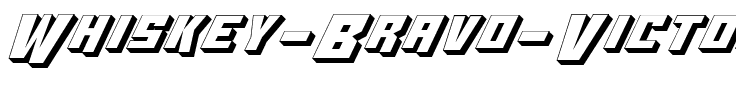 Whiskey Bravo Victor 3D 3D.ttf