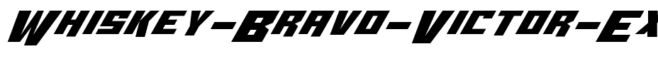 Whiskey Bravo Victor Expanded Expanded.ttf