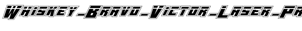 Whiskey Bravo Victor Laser Pro Regular.ttf