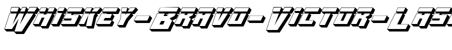 Whiskey Bravo Victor Laser3D Laser3D.ttf