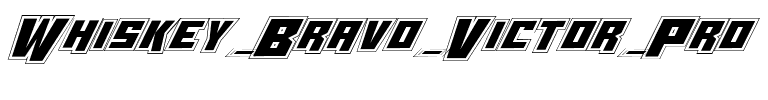 Whiskey Bravo Victor Pro Pro.ttf