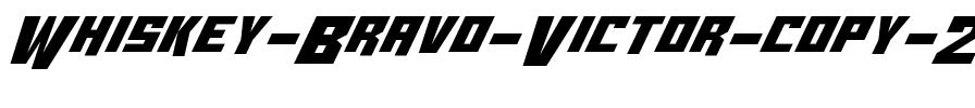 Whiskey Bravo Victor Regular.ttf
