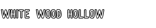 White wood Hollow Regular.otf