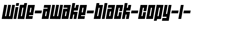 Wide awake Black Regular.ttf