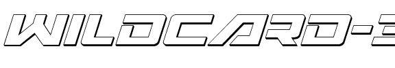Wildcard 3D Italic Italic.ttf