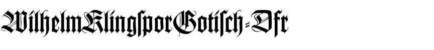 WilhelmKlingsporGotisch-Dfr Regular.ttf