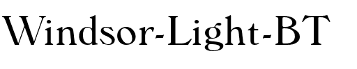 Windsor Lt BT Light.ttf