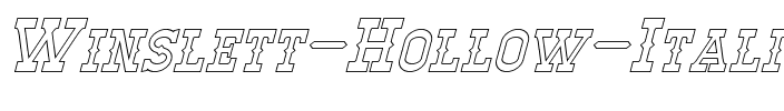 Winslett Hollow Italic.otf