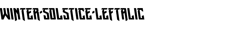 Winter Solstice Leftalic Italic.ttf