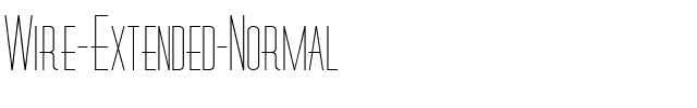 Wire-Extended Normal.ttf