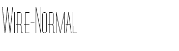 Wire Normal.ttf