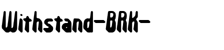 Withstand (BRK) Regular.ttf