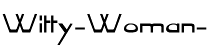 Witty Woman 1 Regular.ttf