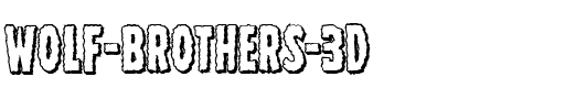 Wolf Brothers 3D Regular.ttf