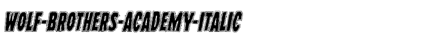Wolf Brothers Academy Italic Italic.ttf