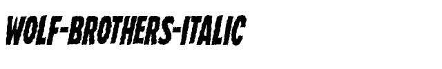 Wolf Brothers Italic Italic.ttf