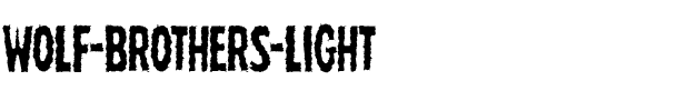 Wolf Brothers Light Light.ttf
