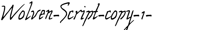 Wolven Script Regular.ttf