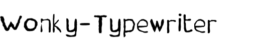 Wonky Typewriter Regular.ttf