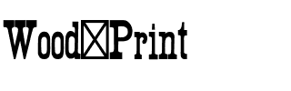 Wood Print Regular.otf