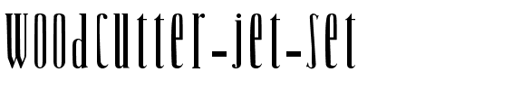 Woodcutter Jet-Set Normal.ttf