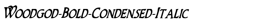 Woodgod Bold Condensed Italic Bold Condensed Italic.ttf