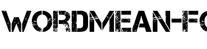 WordMean Font Normal.ttf