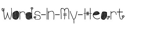 Words In My Heart Regular.ttf