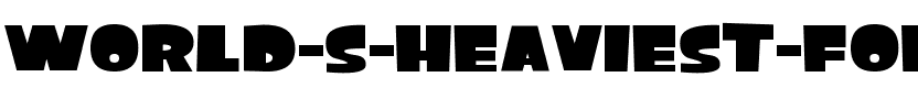 World’s Heaviest Font Ever Normal.ttf