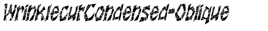 WrinklecutCondensed Oblique.ttf