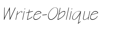 Write Oblique.ttf