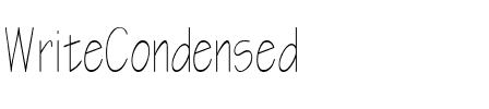 WriteCondensed Regular.ttf