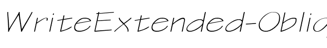 WriteExtended Oblique.ttf