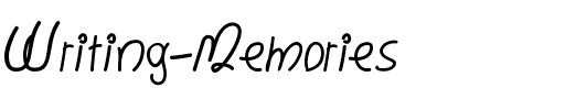 Writing Memories Regular.ttf