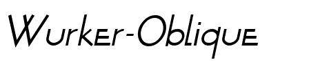 Wurker Oblique.ttf