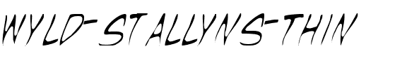 Wyld Stallyns Thin Thin.ttf
