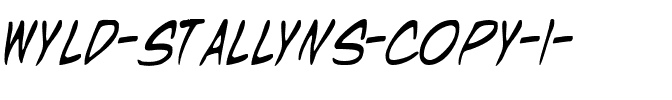 Wyld Stallyns Regular.ttf