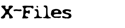 X-Files Regular.ttf