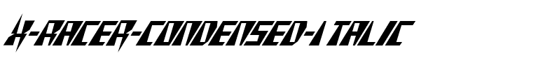 X-Racer Condensed Italic Condensed Italic.ttf