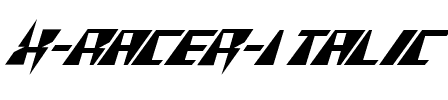X-Racer Italic Italic.ttf