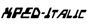 XPED Italic Italic.ttf