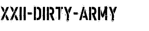 XXII-ARMY DIRTY.ttf