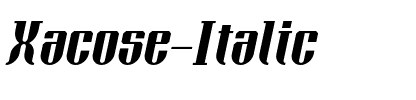 Xacose Italic.otf