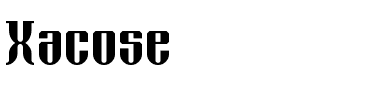 Xacose Regular.otf