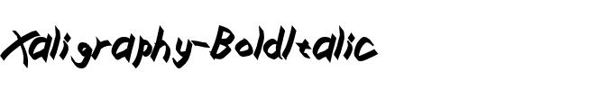 Xaligraphy BoldItalic.ttf